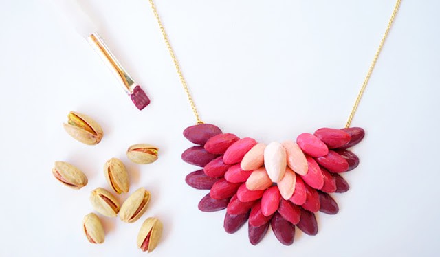 DIY jewelry made from pistachio shells – creative uses of pistachio shell in crafts